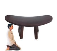 Taburete de meditación de madera, silla de oración ergonómica para atención plena, asiento versátil de rodillas para el hogar, culto de iglesia, prácticas espirituales, diseño cómodo
