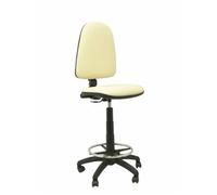 Taburete De Oficina Ayna Similpiel Crema