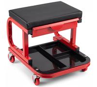 Taburete de taller con ruedas y cajón magnético