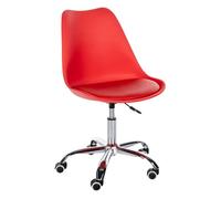 Taburete de trabajo laflin plástico rojo 55x51x78 cm