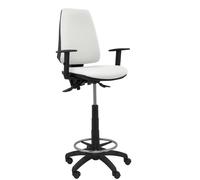 Taburete Elche S bali blanco brazos regulables