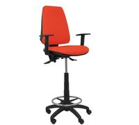 Piqueras y Crespo – Taburete Elche S Bali – Brazos regulables – Naranja oscuro