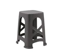 Taburete Escalón 33 cm - Envio 24 h - 33 cm de Altura - Taburete Escalón Asiento Apilable - Cocina, Baño, Librería, Vinoteca y Camping - Escalón Peldaño Silla de Resina Plástico (Gris, 33x26)