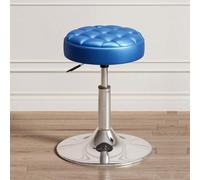Taburete giratorio de piel sintética hidráulica de altura ajustable para | Giratorio de 360°, altura 39-54 cm, espuma gruesa, base de acero. Piel sintética fácil de limpiar. Ideal para salón