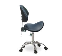 Taburete giratorio ergonómico, base de metal resistente hidráulica, estudio profesional de oficina