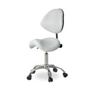 Taburete giratorio ergonómico, base de metal resistente hidráulica, estudio profesional de oficina