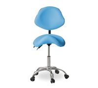 Taburete giratorio ergonómico, silla de oficina profesional con base de metal resistente, altura ajustable hidráulica, taburete de trabajo de estudio