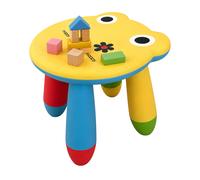 Relaxdays Taburete Infantil Rana, 26 cm de Altura, Multicolor | plástico, fácil de limpiar, ligero y estable