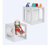 Taburete infantil reversible Silla infantil Mesa niños Juego de 2