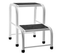 Taburete KADAX, de acero, escalera doméstica de hasta 150 kg