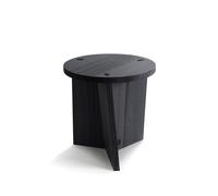 Taburete/Mesa Marfa Madera de Fresno Teñido Negro