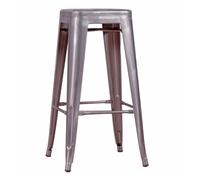 Taburete metálico apilable de acero (68cm) - bistro