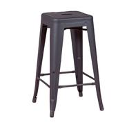 Taburete metálico apilable de acero (68cm) - bistro