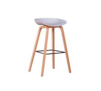 Taburete nórdico con patas de madera de haya (75cm) - daxer