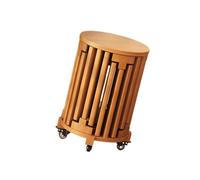 Taburete otomano anidado, mesas auxiliares apilables de madera maciza, taburetes de tocador para dormitorio, sala de estar, uso doméstico