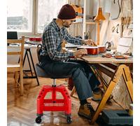 Taburete para mecánicos - Taburete de trabajo - Taburete para técnicos - Silla de trabajo - Taburete para banco de trabajo - Altura ajustable