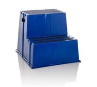 Taburete / Peldaño Tio-e2 Plástico Azul Hjh Office