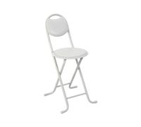 Taburete Plegable Acolchado Basic con Respaldo 35x43x73cm 7house