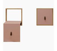 Taburete plegable de madera maciza, banco cambiador de zapatos montado en la pared, taburete de entrada oculto delgado para pasillo y cocina