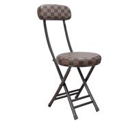 Taburete plegable portátil, asiento ligero y compacto para uso en interiores y exteriores, diseño que ahorra espacio con patas protectoras para camping, viajes, eventos en casa