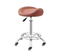 Taburete profesional con ruedas silenciosas, giratorio 360° y altura ajustable, silla ergonómica para salón, oficina y uso doméstico