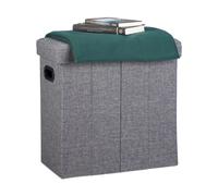 Taburete puf con almacenaje, auxiliar para sofá, plegable, asiento