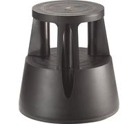 Twinco Taburete rodante de plástico irrompible – carga máx. 150 kg, altura con carga 410 mm