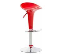 Taburete saddle madera rojo 37x37x87 cm