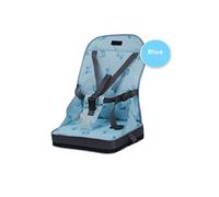 Taburete Silla de viaje Asiento elevador de 5 puntos Arnés de comedor Silla alta Plegable Bolsa de hombro Grande (Color : Rosa), Color: Amarillo (Color: Azul)