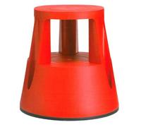 Taburete twinco twin lift 2 peldaños con ruedas rojo