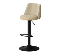 Taburetes de bar acolchados con respaldo para isla de cocina, barra de desayuno, juego de 2 sillas altas con reposapiés Slish Pub Sle