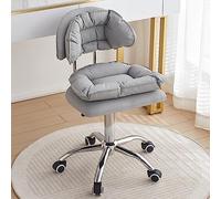 Taburetes De Bar Giratorios Con Respaldo, Sillas De Bar Altas, Bistro De Cocina Taburetes De Barra De Desayuno Escritorio Moderno Silla De Estudio Con Asiento De Altura Ajustable ( Color : /Light gray