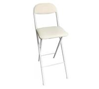 Taburetes de bar plegables con respaldo y reposapiés, sillas portátiles de altura de mostrador para cocina, cafetería y tienda