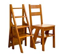 Taburetes plegables 4 escalones Escaleras de madera para cocina Taburetes para pies Escaleras Silla Escaleras portátiles Taburete para cocina Baño Oficina Escalera Banco de zapatos/Estante de flores