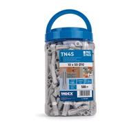 Taco de nylon de 4 segmentos para todo tipo de materiales Bote de plástico - MEDIDA: 10 x 50 Ø10 - Unid: 300