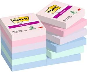 Taco notas post-it 622 super sticky 47,6x47,6 colores soulful pack de
