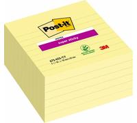 Taco Notas Post-It 675 Super Sticky 101X101 Amarillo Canario Con Lineas Pack De 6