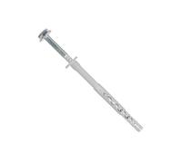 fischer - Taco con tornillo largo premontado SXRL 8x80 FUS (caja 50 uds), taco con tornillo de cabeza hexagonal SW10 / Torx30 de montaje a través con certificado ETA para ladrillo y hormigón