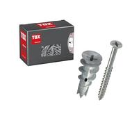 Taco para placas de yeso TOX Spiral Plus + S, de 32 mm con tornillo PZ2, para placas de yeso o fibra, sin taladrado previo, 25 uds, 06819172