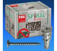 Taco Para Pladur TOX SPIRAL PLUS 37-2 + Tornillo Cabeza Avellanada