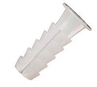 Taco wolfpack plástico blanco 9 mm. (25 unidades)
