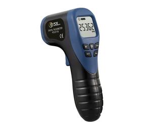 Tacómetro de mano hasta 99.999 rpm / Modo automático / Modo MAX/MIN/AVG / Pantalla LCD retroiluminada / Función Data-Hold / PCE Instruments