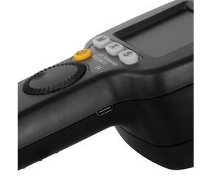 Tacómetro digital con 9 LED potentes / Intensidad luminosa de 1500 lux / Frecuencia de destello en FPM y Hz / Desfase / Duplicación y división de FPM / Manejr rápido y sencillo con botón giratorio / P