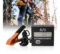 Tacómetro digital de 2 tiempos, tacómetro inductivo, tacómetro digital con contador de horas, tacómetro de motosierra para motocicleta, quitanieves, motocross, cortacésped, generador de motosierra
