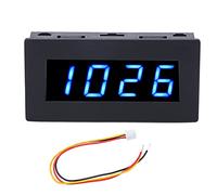 Tacómetro Digital LED de 4 Dígitos, Medidor multifuncional de RPM con Cable, 8-15V DC - Alta Precisión, Amplio Rango de Medición, Adecuado para Motores Industriales y Doméstico (Luz de fondo azul)