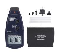 Tacómetro digital Medidor de rotación del tacómetro de mano 2 en diseño Pantalla LCD grande Probador de tacómetro de alta precisión para medición de velocidad del ventilador del