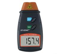 Tacómetro digital profesional DT2234 C+ con pantalla LCD de 5 posiciones, rango de medición 2,5 - 99999 rpm para motores y máquinas