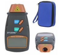 Tacómetro láser digital, medidor de velocidad de rotación sin contacto, rango de 2,5 a 99.999 RPM