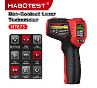 Tacómetro Láser Digital sin Contacto de Alta Precisión HABOTEST HT675, Rango de RPM 10-99999 RPM HT675