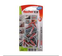 Tacos duopower + tornillos 5 x 25 mm fischer 18 uds